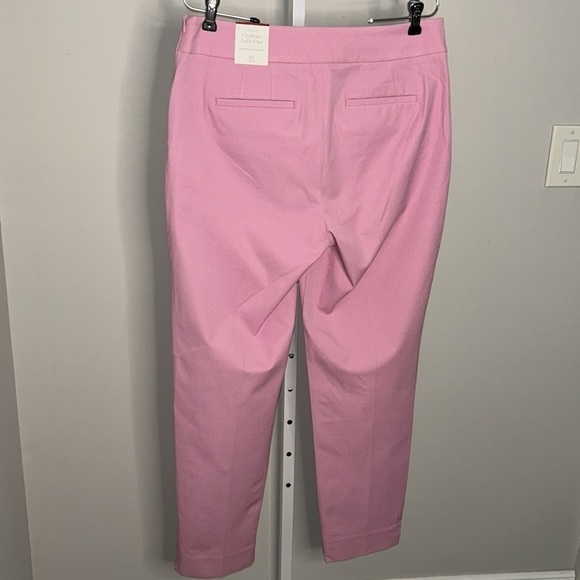 NWT Talbots Chatham Ankle Pant Cotton Candy Pink Size 10 Curvy - Picture 7 of 10